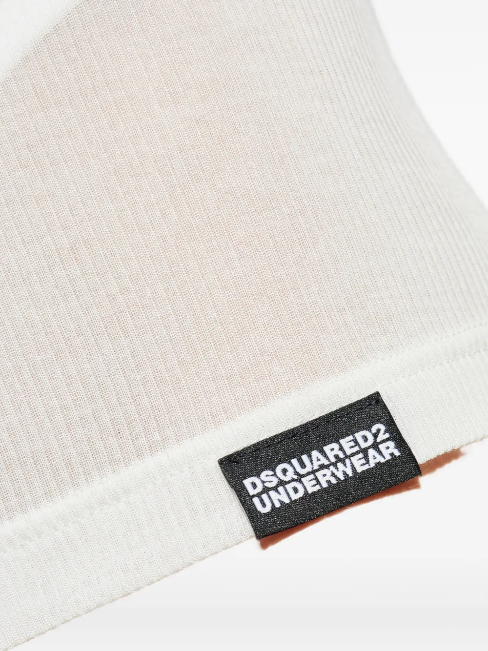 DSQUARED2 Geribbelde tanktop Wit