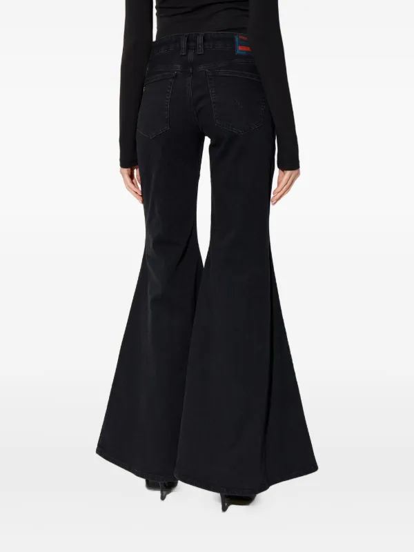 Diesel 1970 D-Bleess 09n89 Flare Jeans | Black | FARFETCH