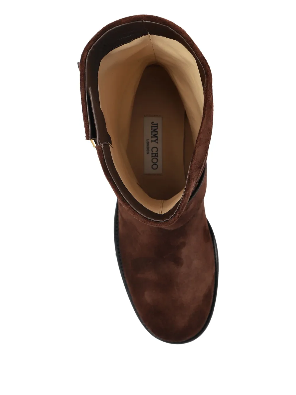 Jimmy Choo Biker boots met gesp Bruin