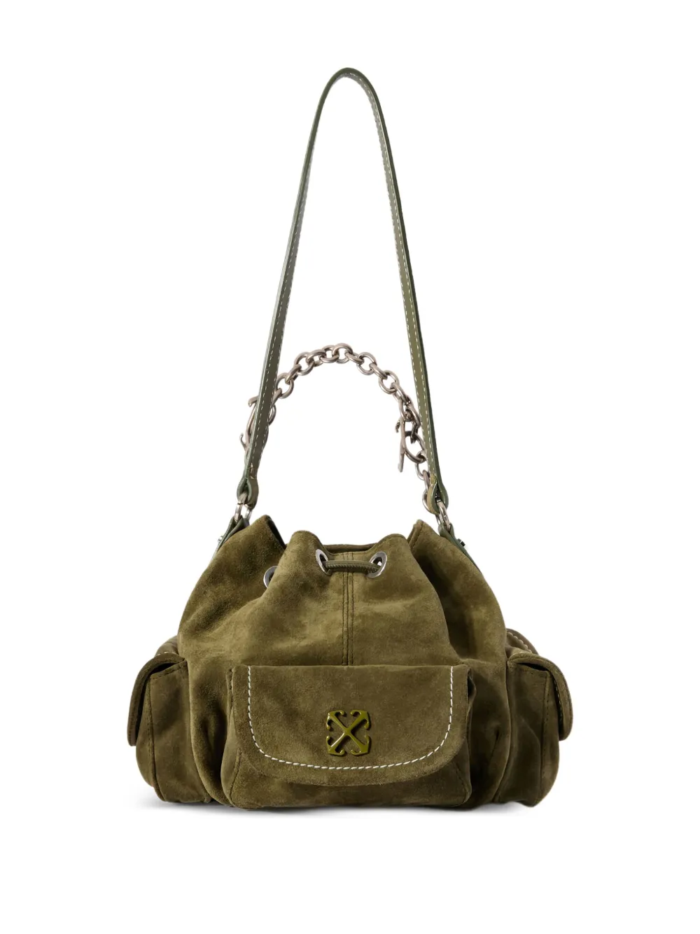 Off-White bolsa bucket Dumbo.B de gamuza | Image 2