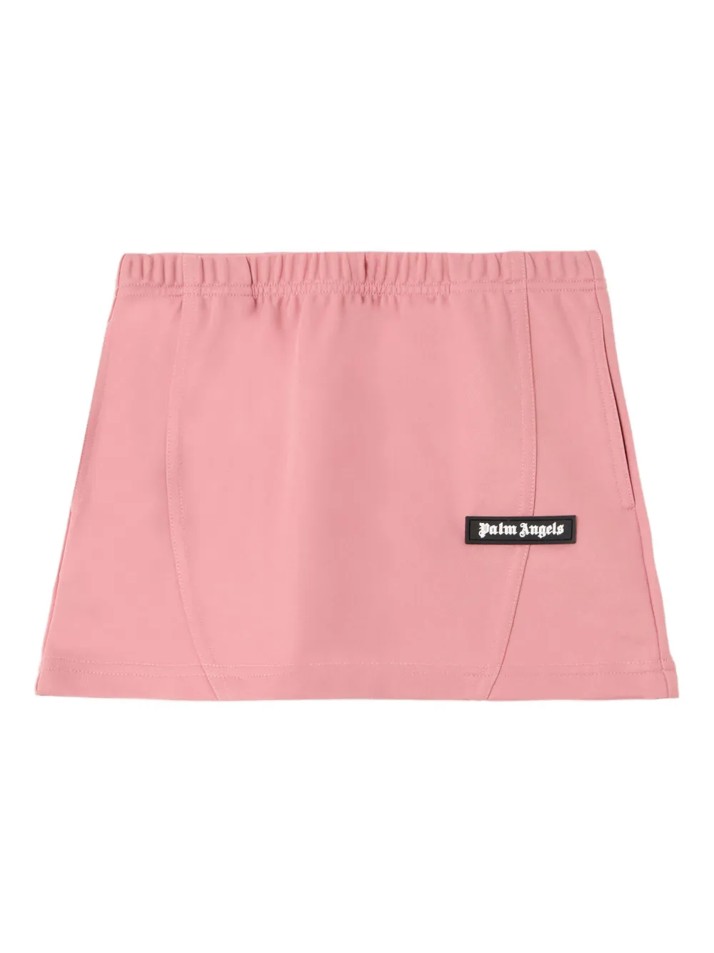 Palm Angels Pa Cut Mini Track Skirt In Pink
