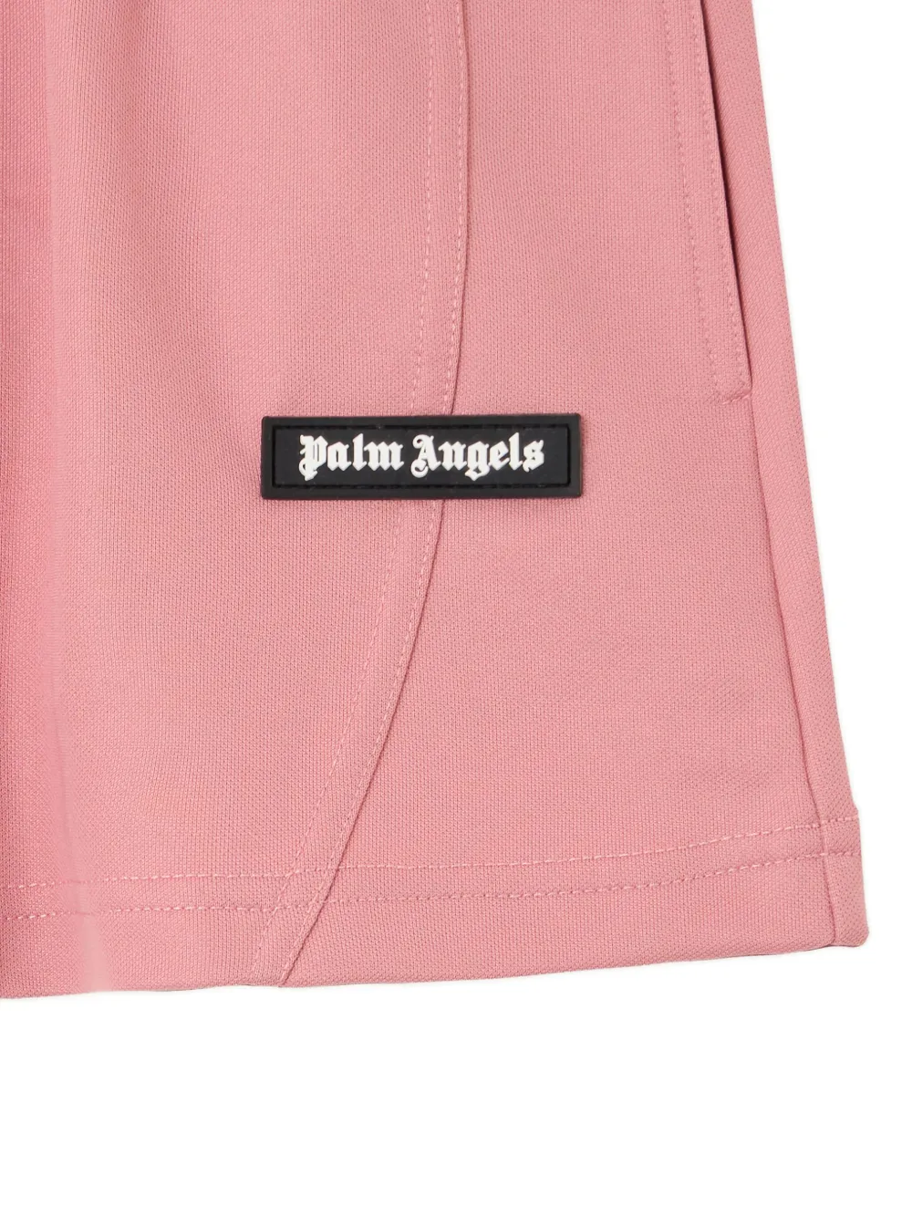 Palm Angels Pa Cut Mini Track Skirt In Pink