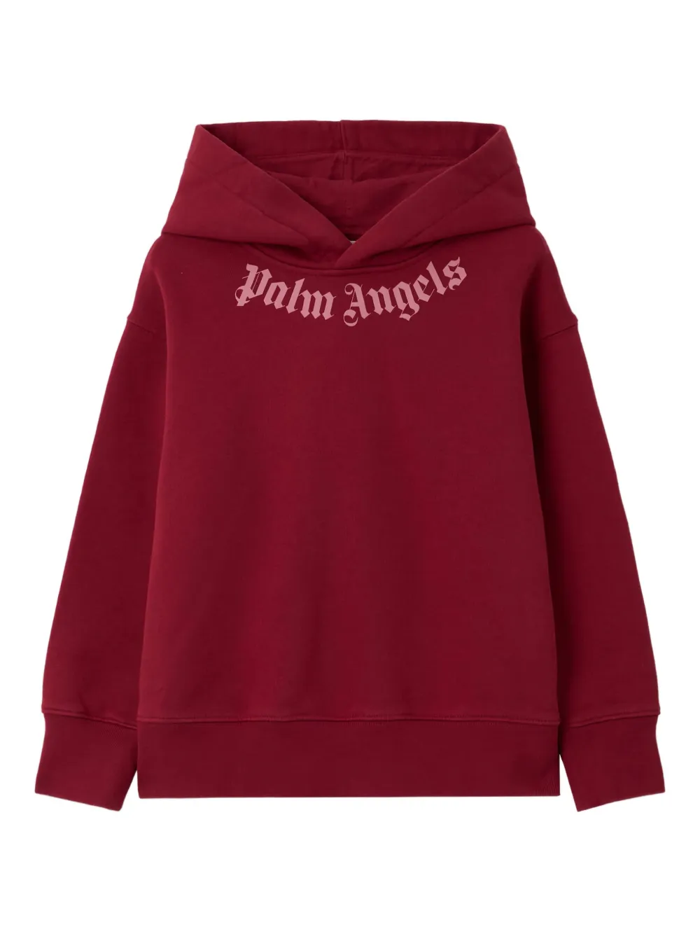 Palm Angels Kids Felpa con cappuccio e logo - Rosso