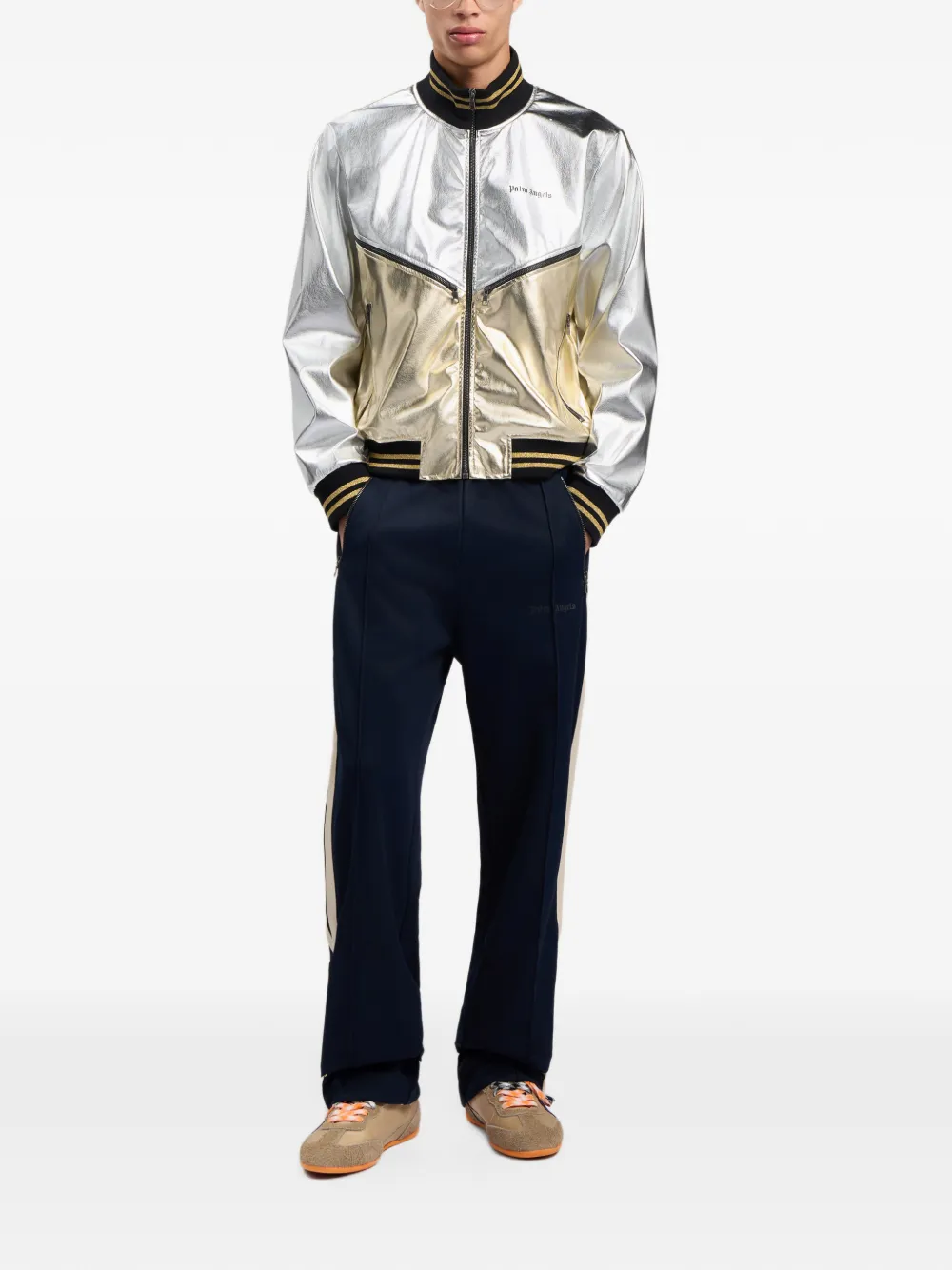 Palm Angels Trainingsbroek met logo Blauw