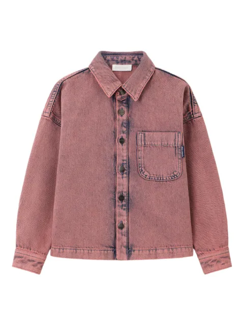 Palm Angels Kids overdye denim shirt