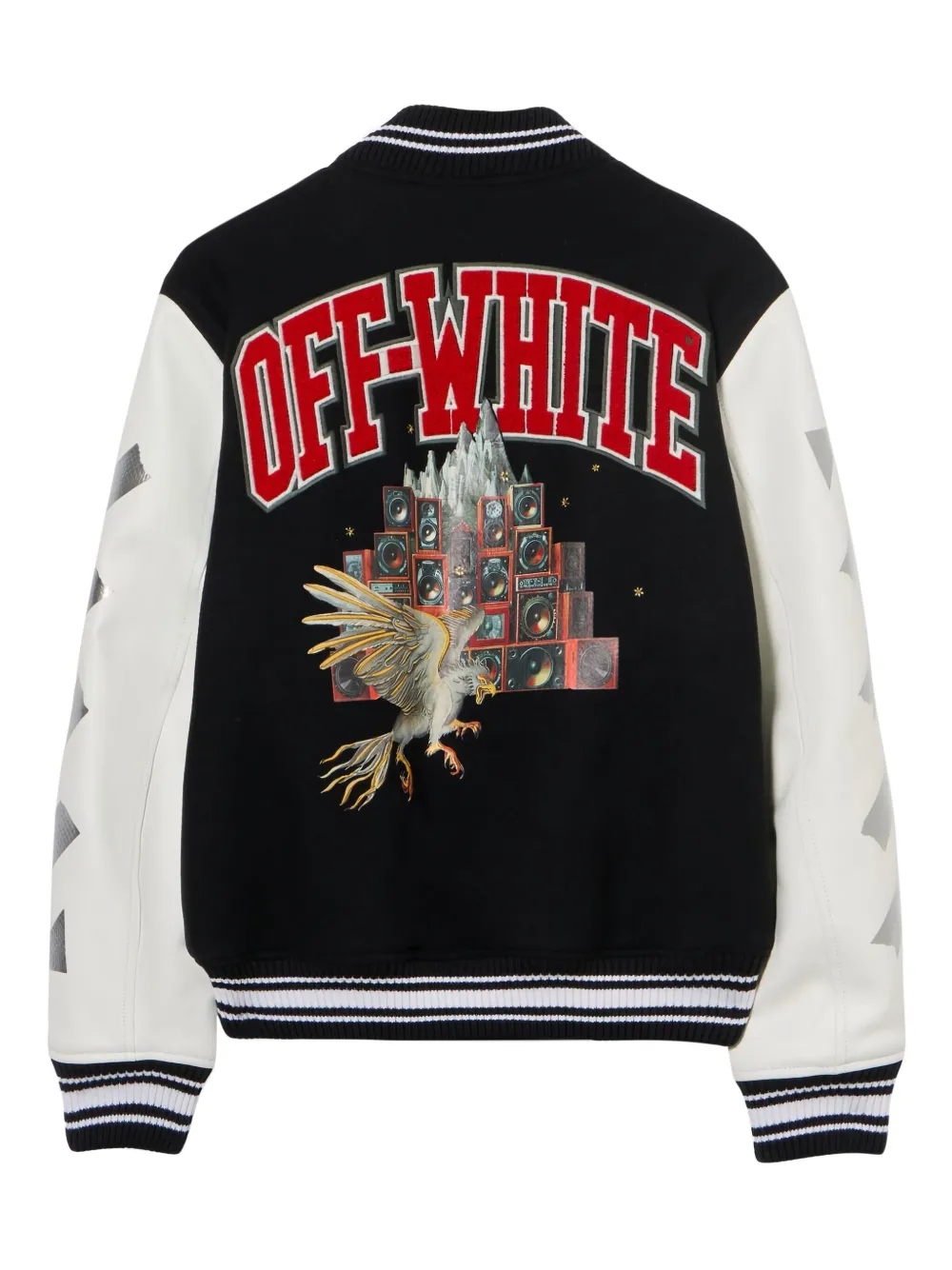 Off-White chamarra universitaria Wo Soundsystem | Chamarras bomber | Image 2