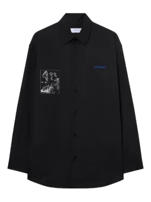 Off-White 23 Heavycot オーバーシャツ | ブラック | FARFETCH JP