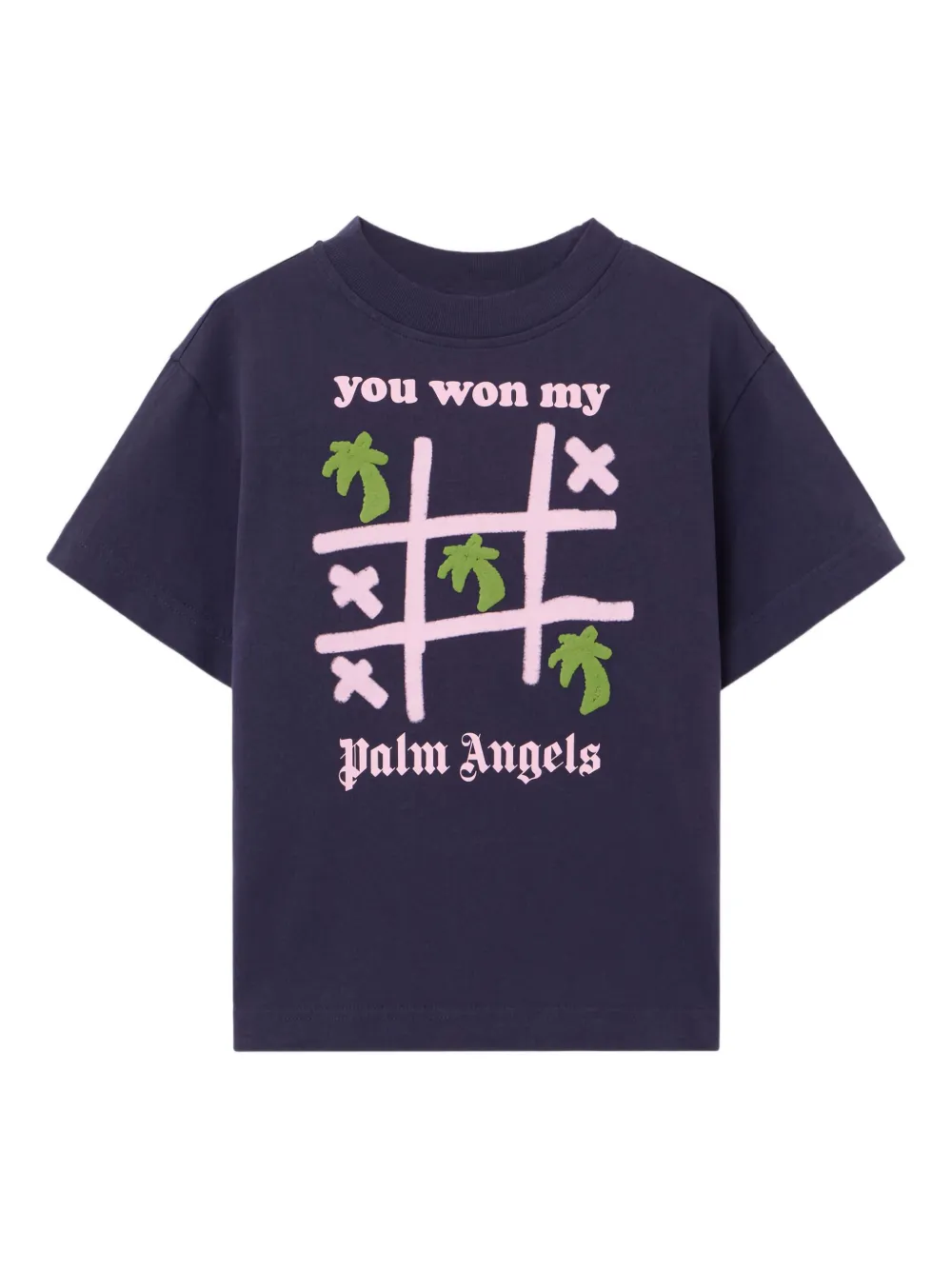 Palm Angels Kids playera con estampado gráfico | azul | Image 1