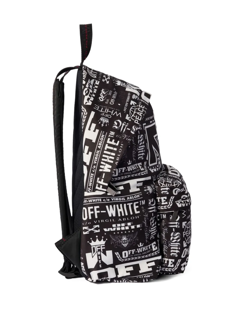 Off-White Heritage Multilogo rugzak Zwart
