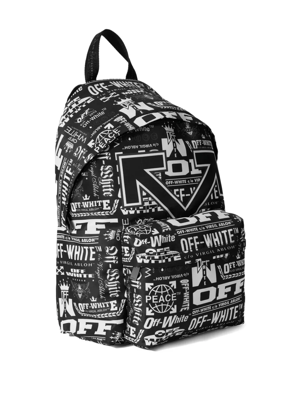 Off-White Heritage Multilogo rugzak Zwart