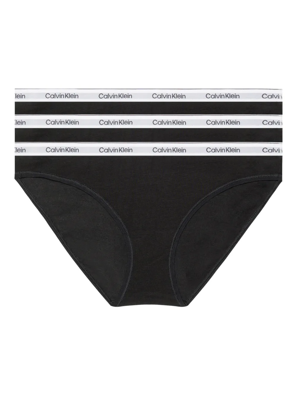 Calvin Klein Underwear logo waistband 3-pack briefs - Nero
