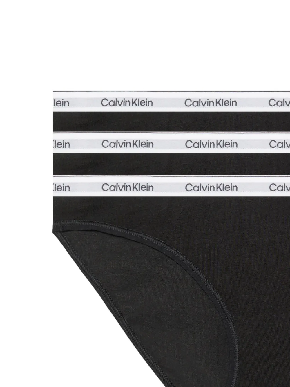 Calvin Klein Underwear Set van drie slips met logoband - Zwart