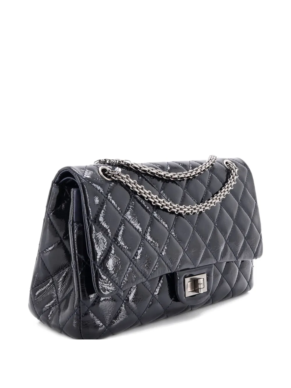 Pre-owned Chanel Reissue 2.55 Flap Bag Quilted Glazed Calfskin 227 Shoulder Bag