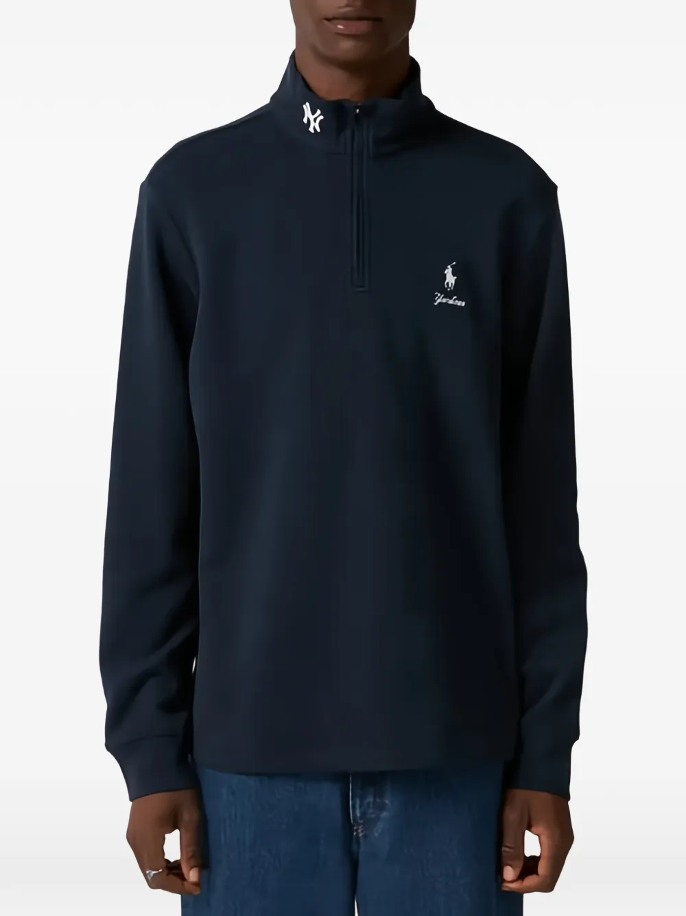 Polo Ralph Lauren x New York Yankees™ logo-embroidered polo shirt - Blu