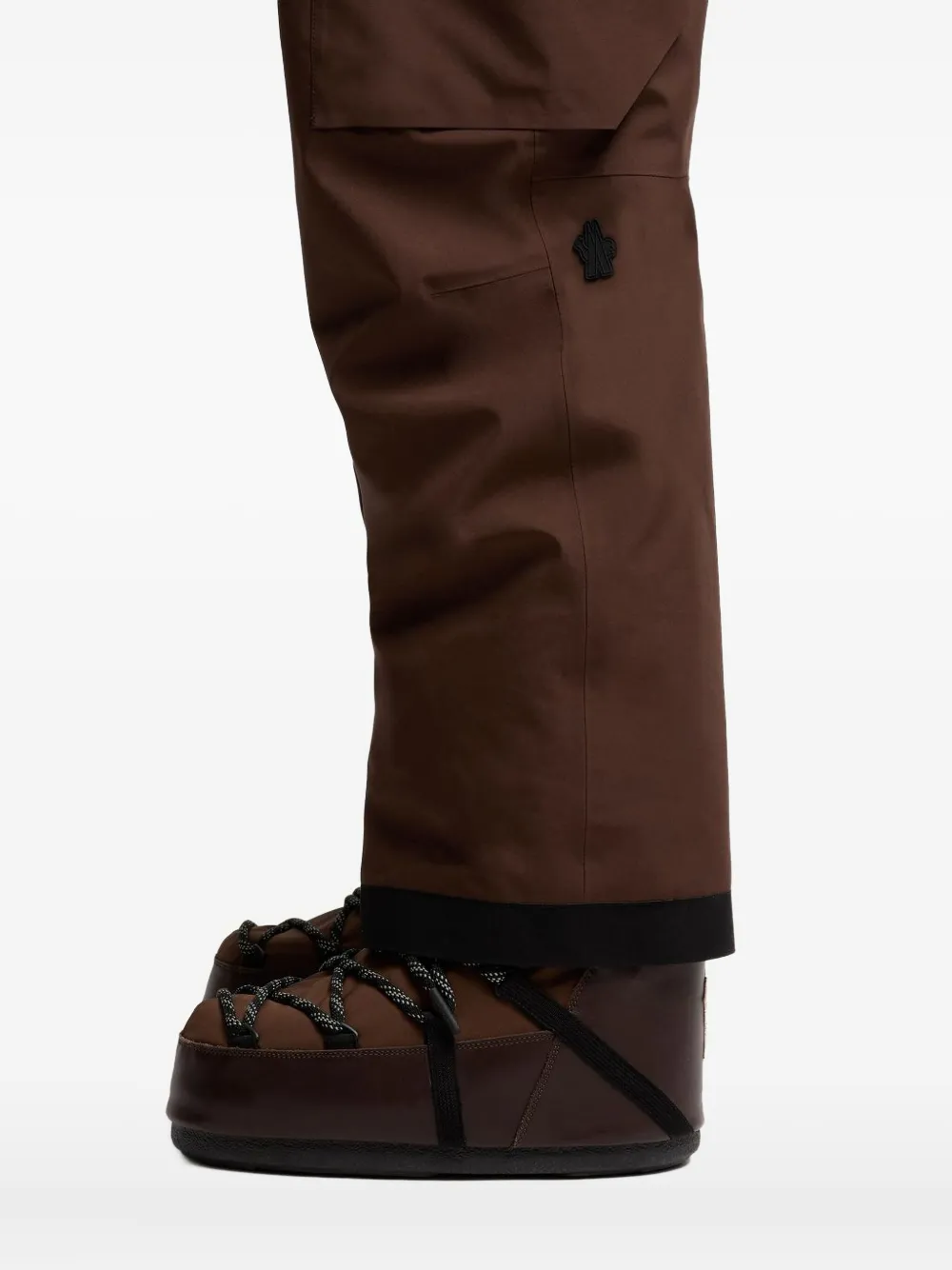 Moncler Cargo-pocket Ski Bottoms In Brown
