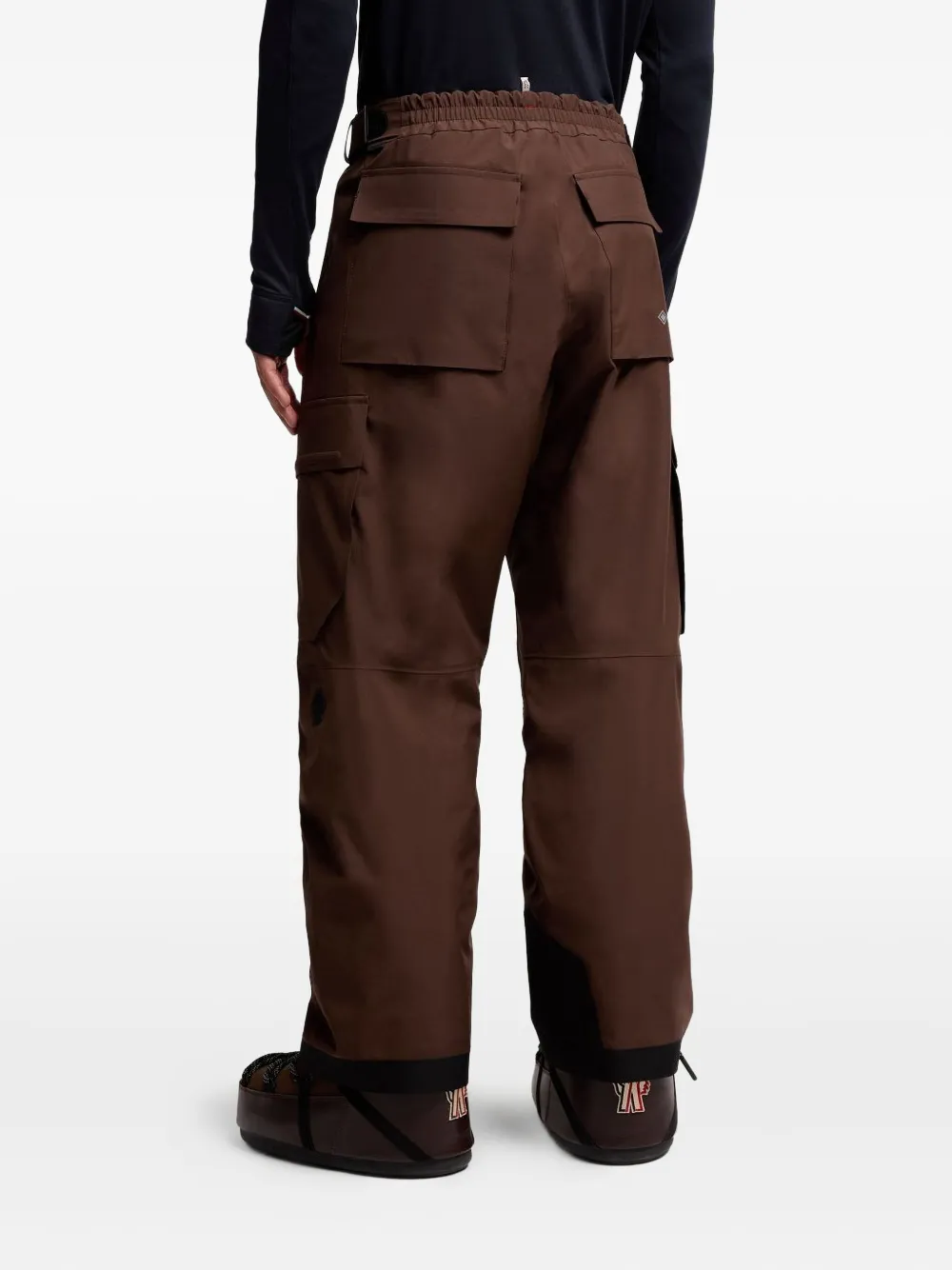 Moncler Cargo-pocket Ski Bottoms In Brown