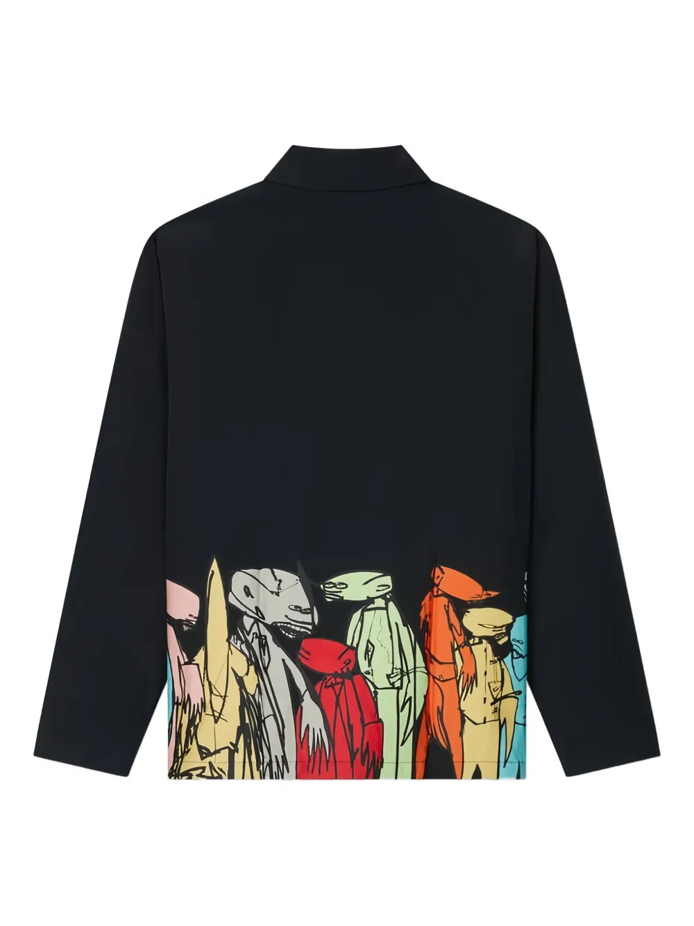 Kenzo x Futura 2000 shirtjack met zijzak Zwart