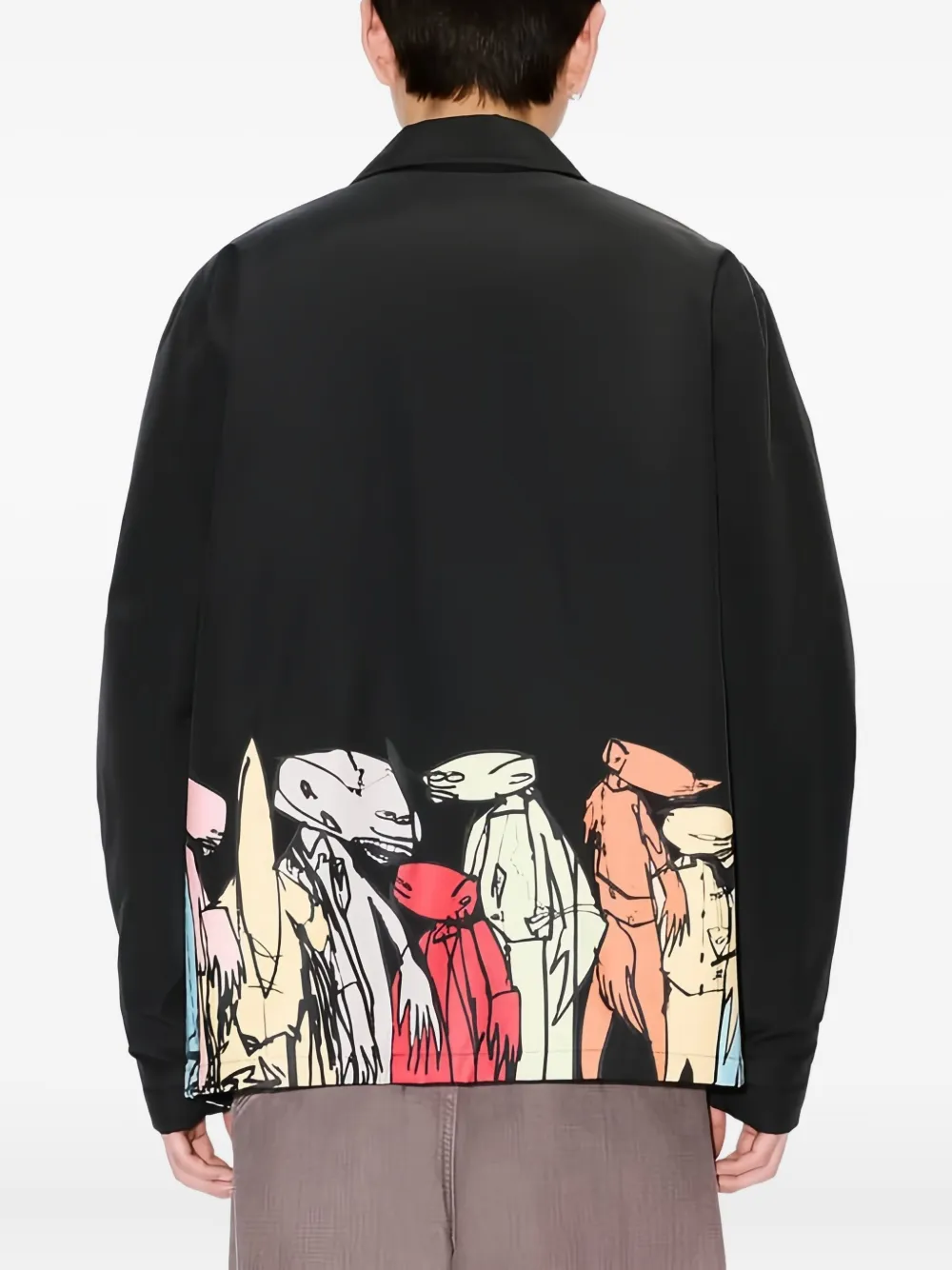 Kenzo x Futura 2000 shirtjack met zijzak Zwart