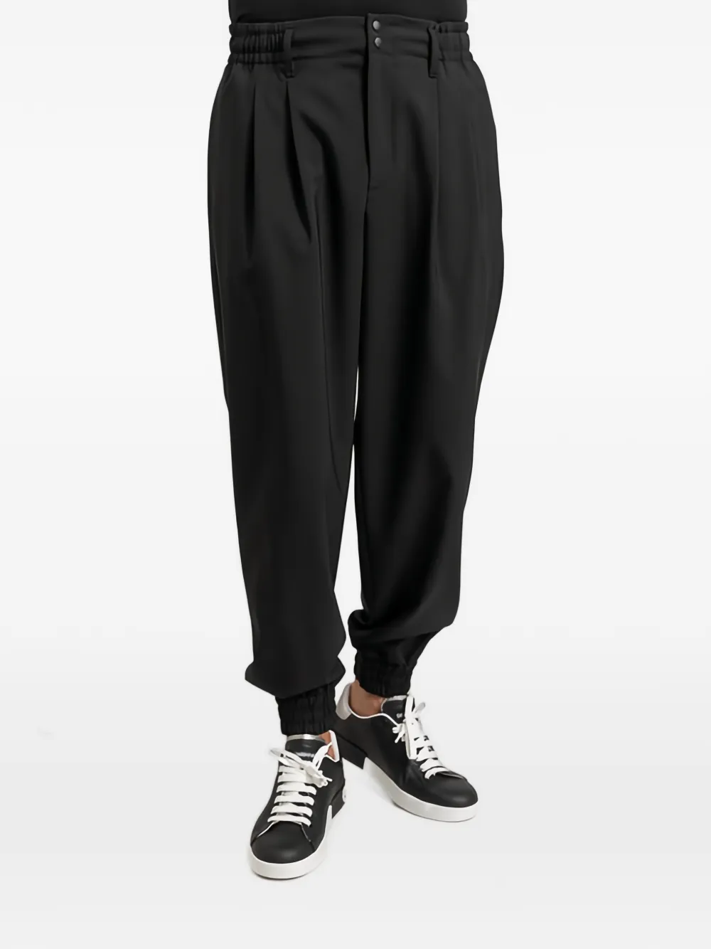 Dolce & Gabbana pleated elasticated-waist trousers - Nero