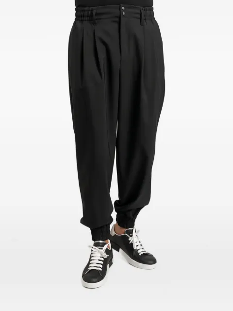 Dolce & Gabbana pantalon plissé à taille élastiquée