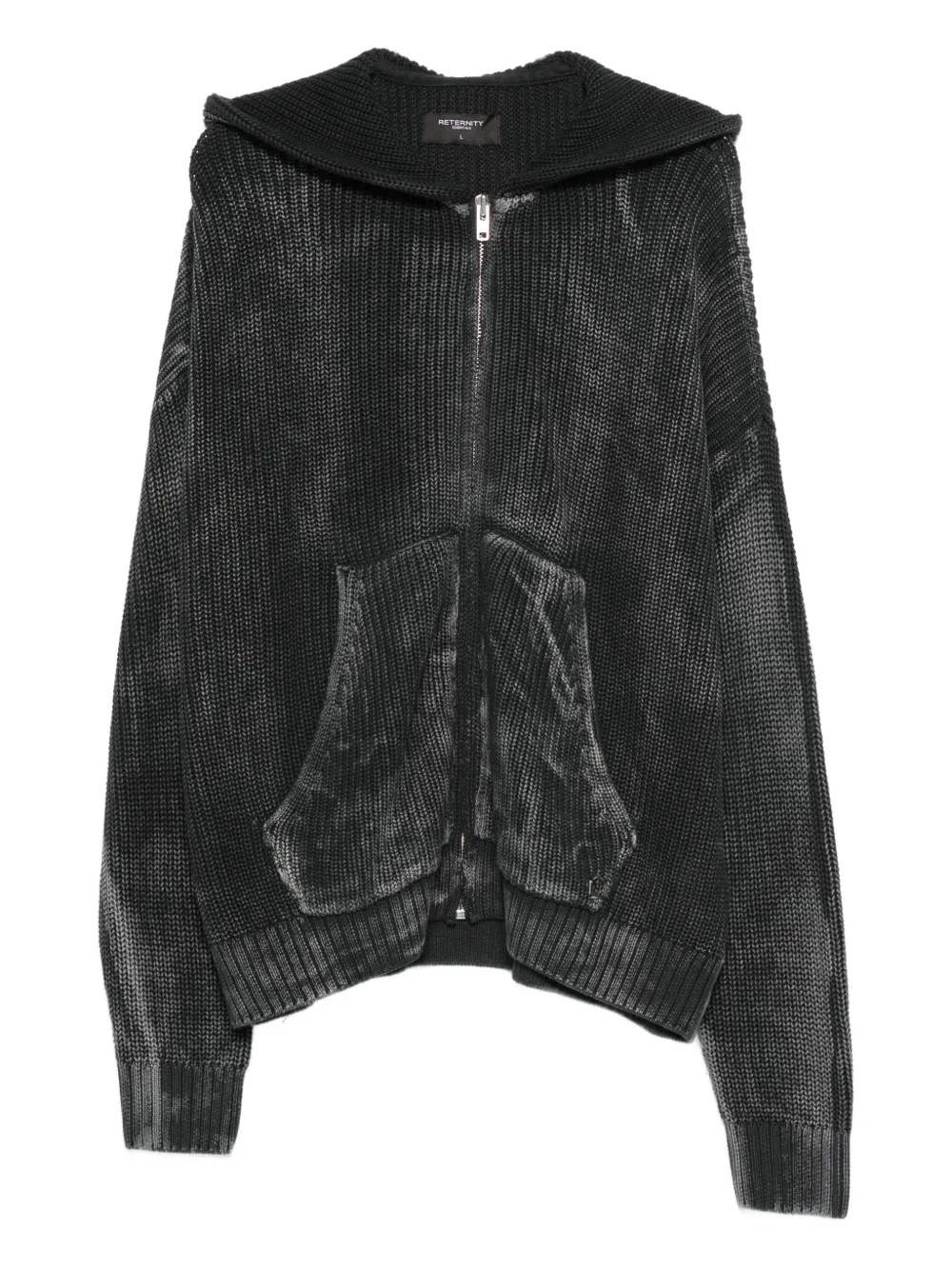 RETERNITY zip-up hoodie | Black | Image 1