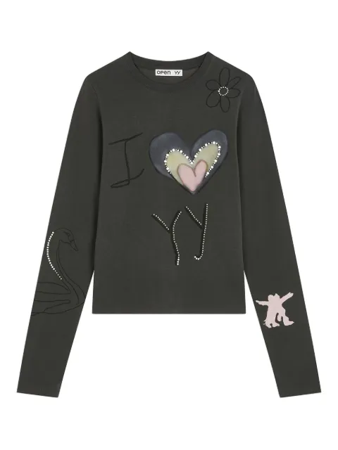 Open YY crew necl T-shirt