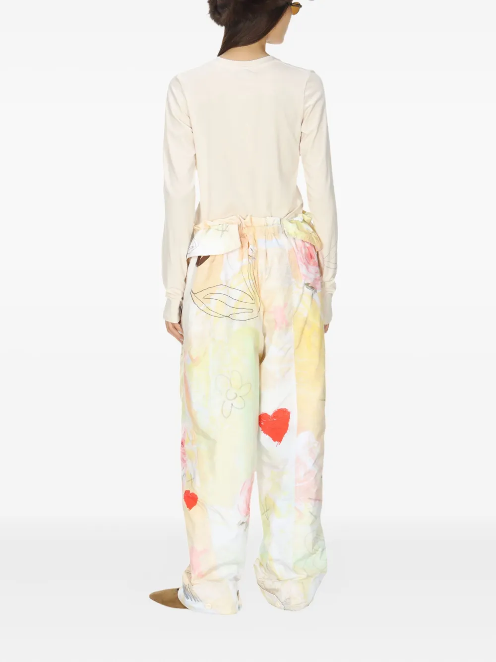 Open Yy Crew Neck T-shirt In Neutral