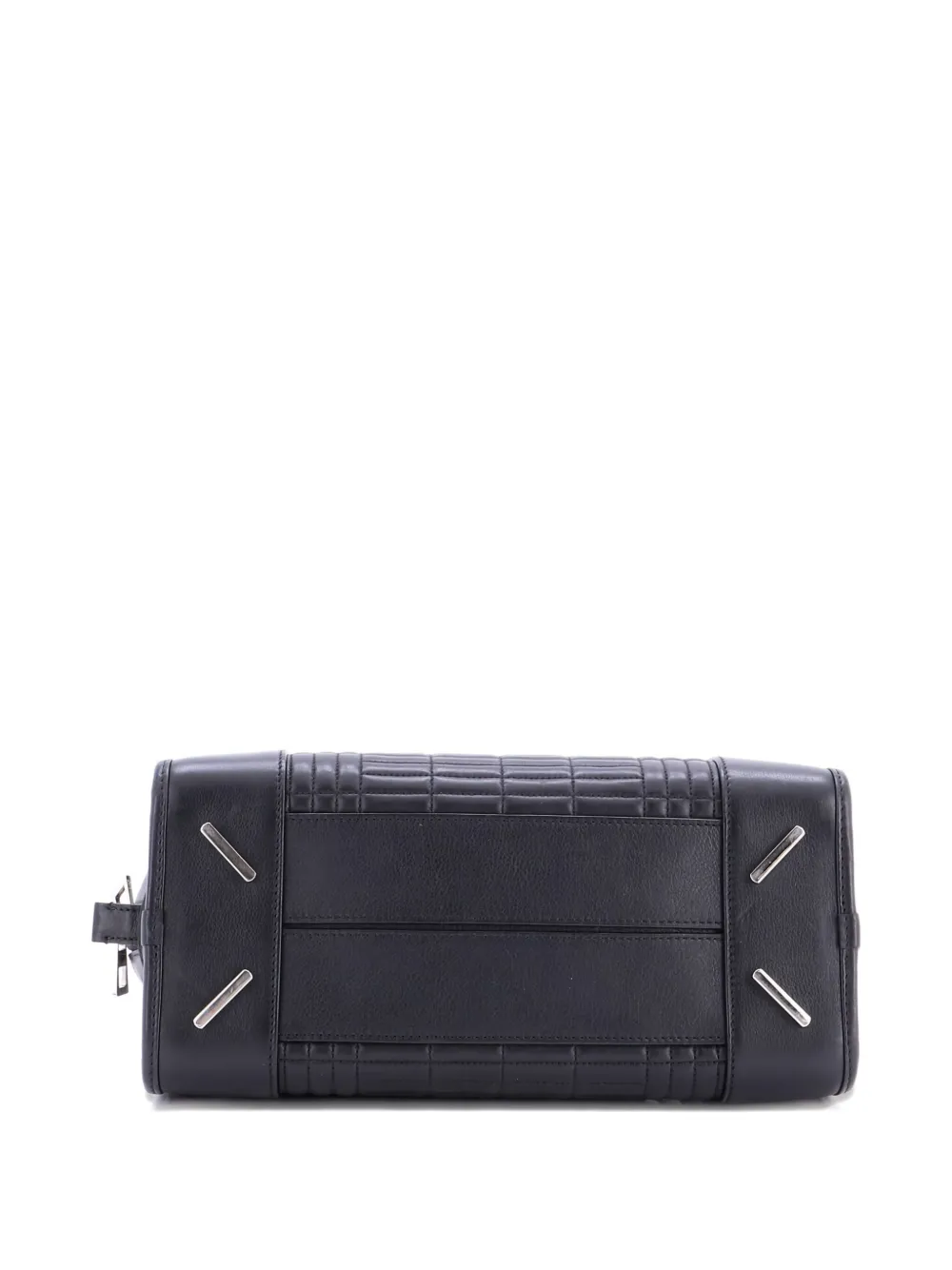 Pre-owned Loewe Amazona Bag Quilted Leather 28 Satchel In Black