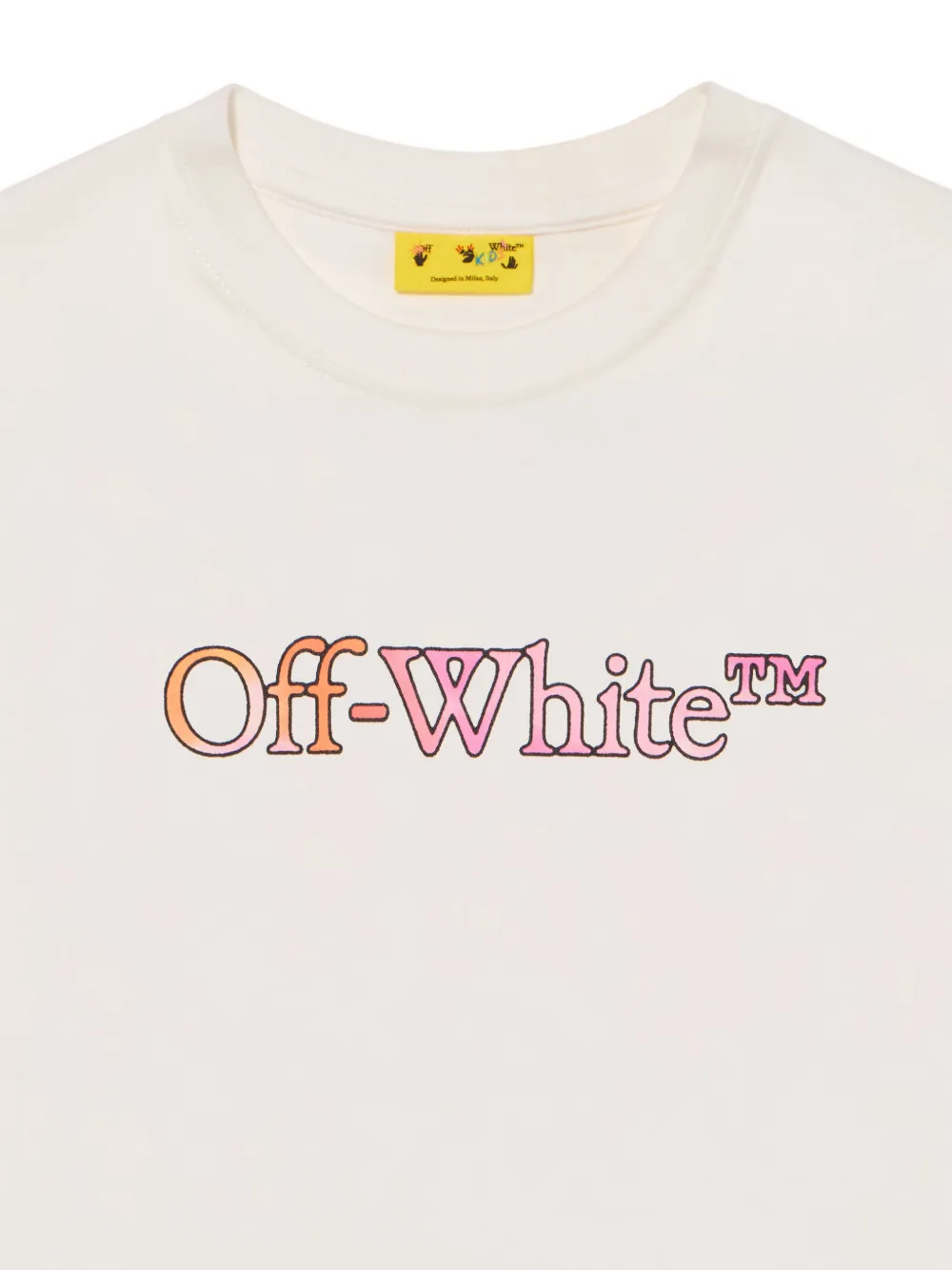 Off-white Watercolor-logo T-shirt In White