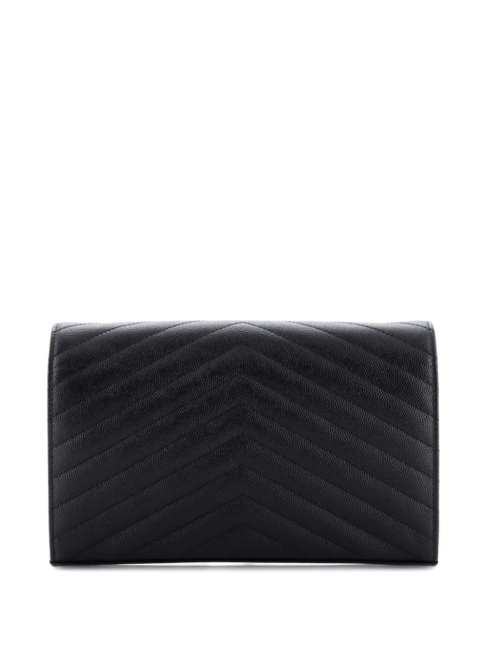 Saint Laurent Pre-Owned Classic Monogram Wallet on Chain Matelasse Chevron Leather Medium crossbody bag | Pre-Owned | Image 2