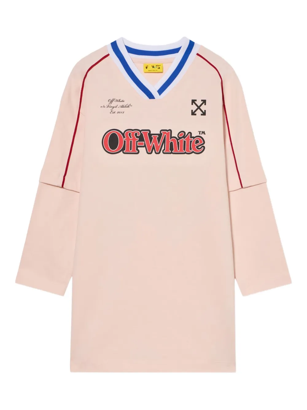 Off-White Kids ダブルレイヤー ワンピース - ニュートラル