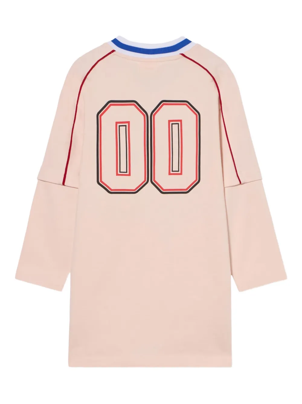 Off-White Kids Gelaagde trainingsjurk met logo Beige