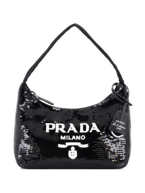Prada Pre-Owned Re-Edition 2000 Sequins Mini hobo bag