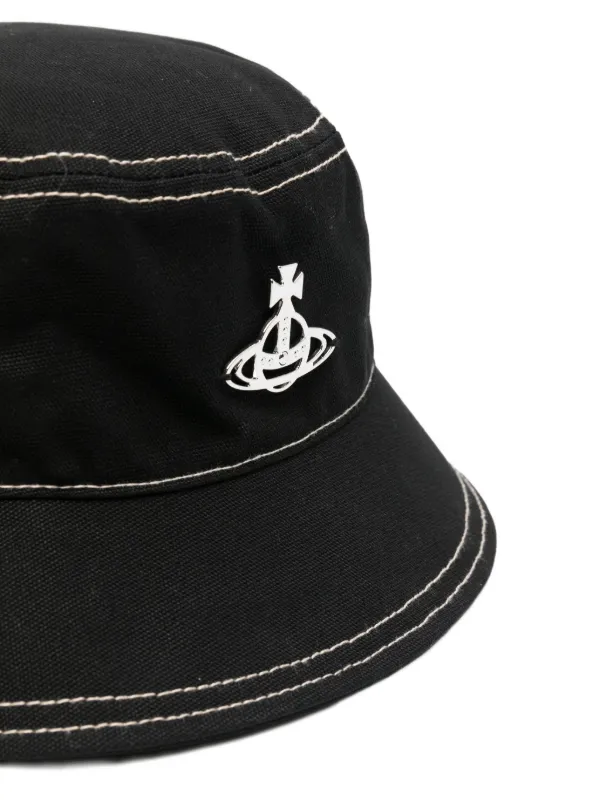 Vivienne Westwood Orb Bucket Hat | Black | FARFETCH SA