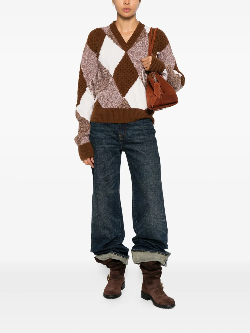 Stella Mccartney Pullover Aus Schurwolle In Brown