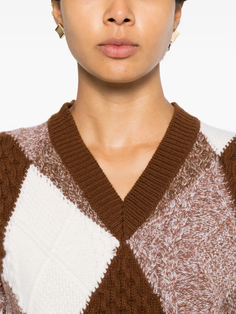 Stella Mccartney Pullover Aus Schurwolle In Brown