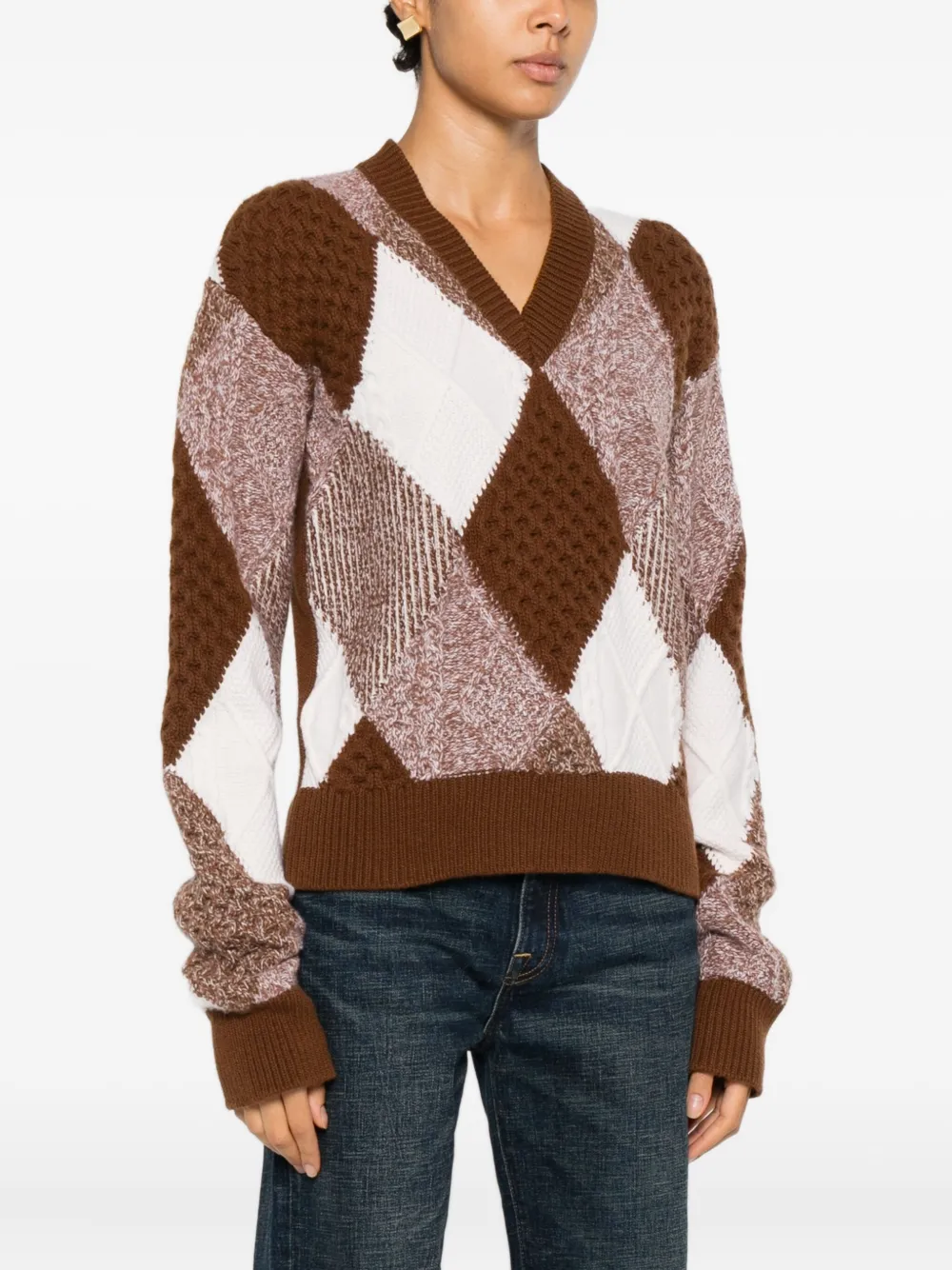 Stella Mccartney Pullover Aus Schurwolle In Brown