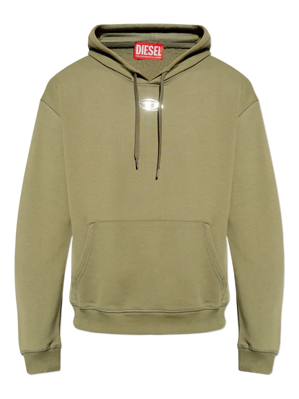 Diesel logo hooded sweatshirt - Verde