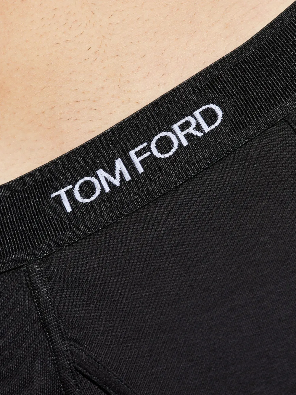 TOM FORD Twee boxershorts met logoband Zwart