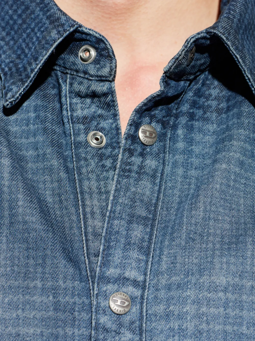 Diesel D-Simply-S13 overhemd met lange mouwen Blauw