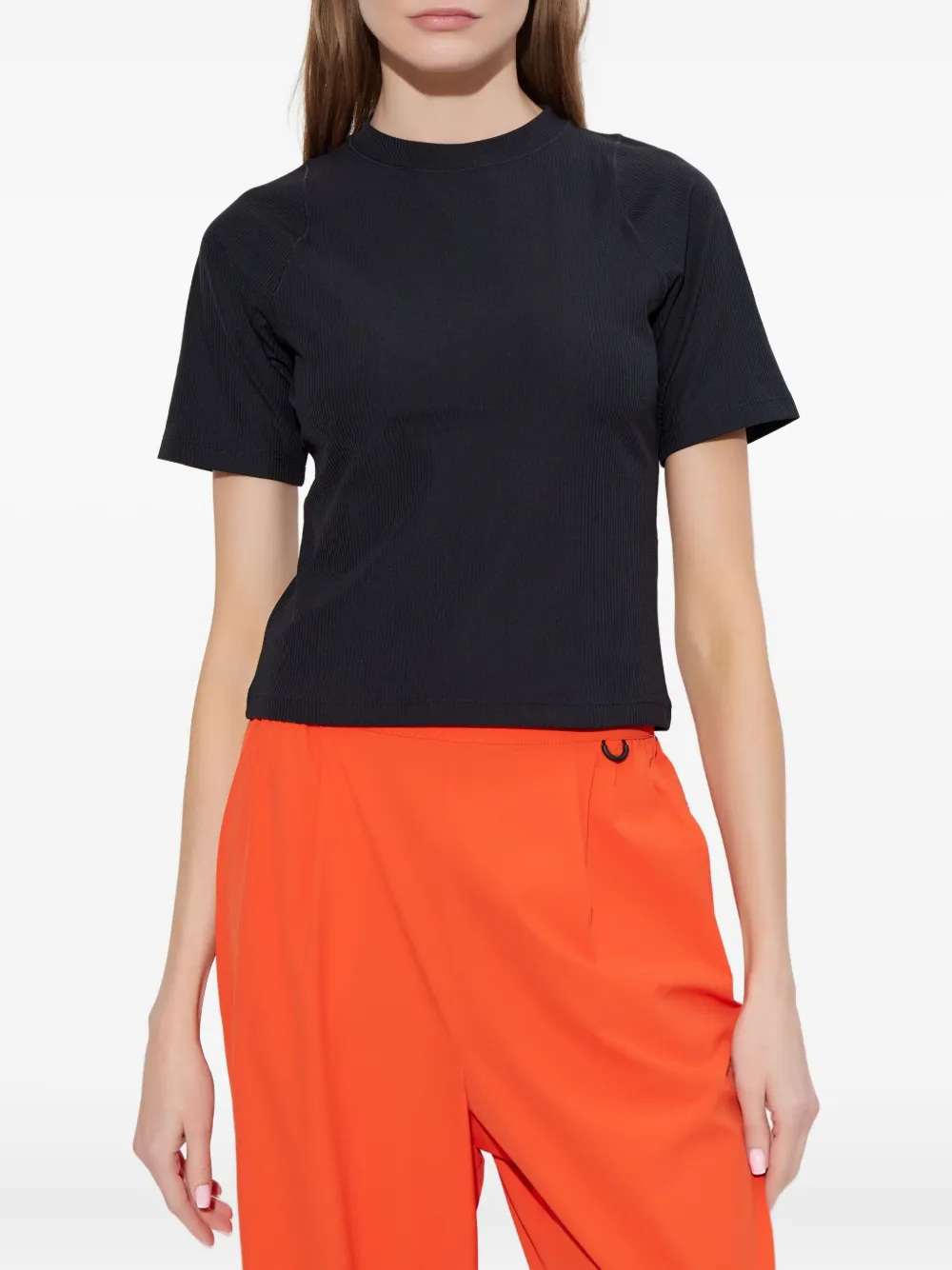 Nike Zenvy Rib T-shirt Zwart