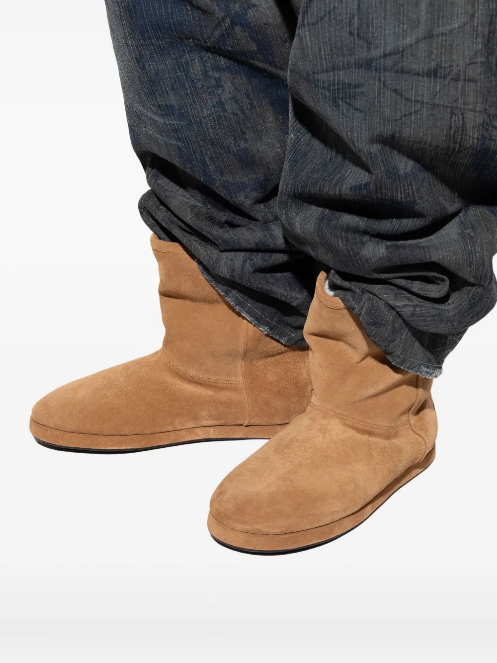 Balenciaga Laarzen met logoplakkaat Bruin