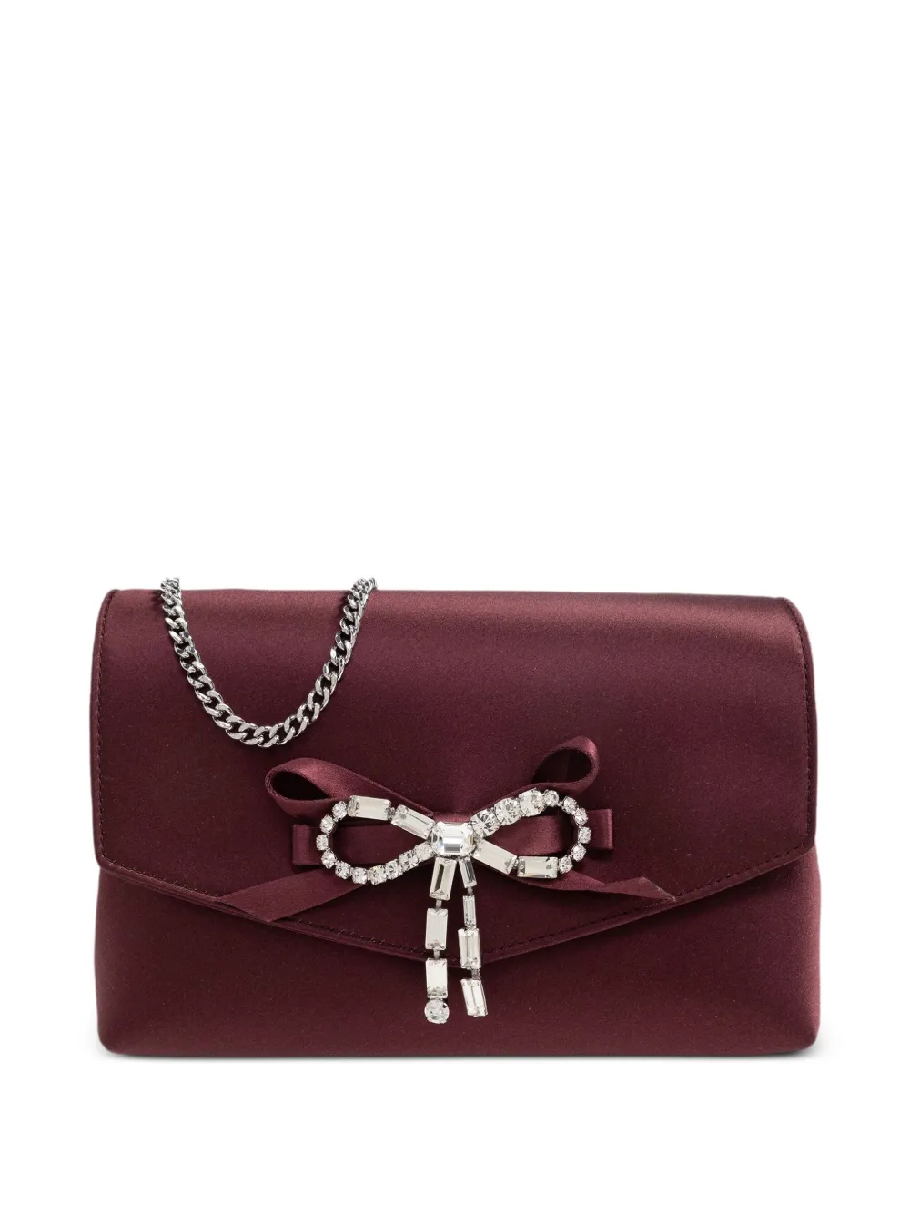 Jimmy Choo mini bow-detail shoulder bag - Rosso