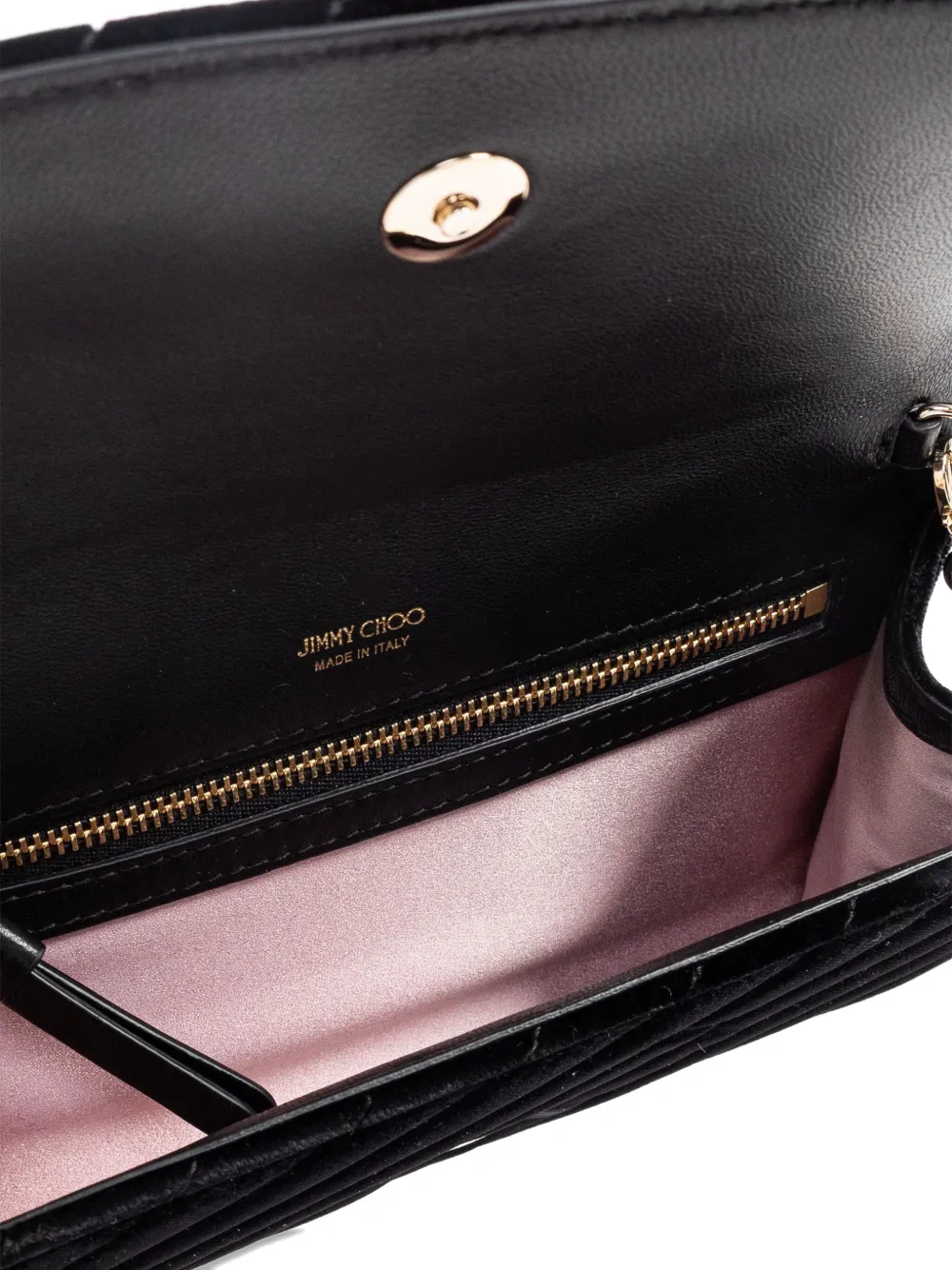 Jimmy Choo Clutch met logodetail Zwart