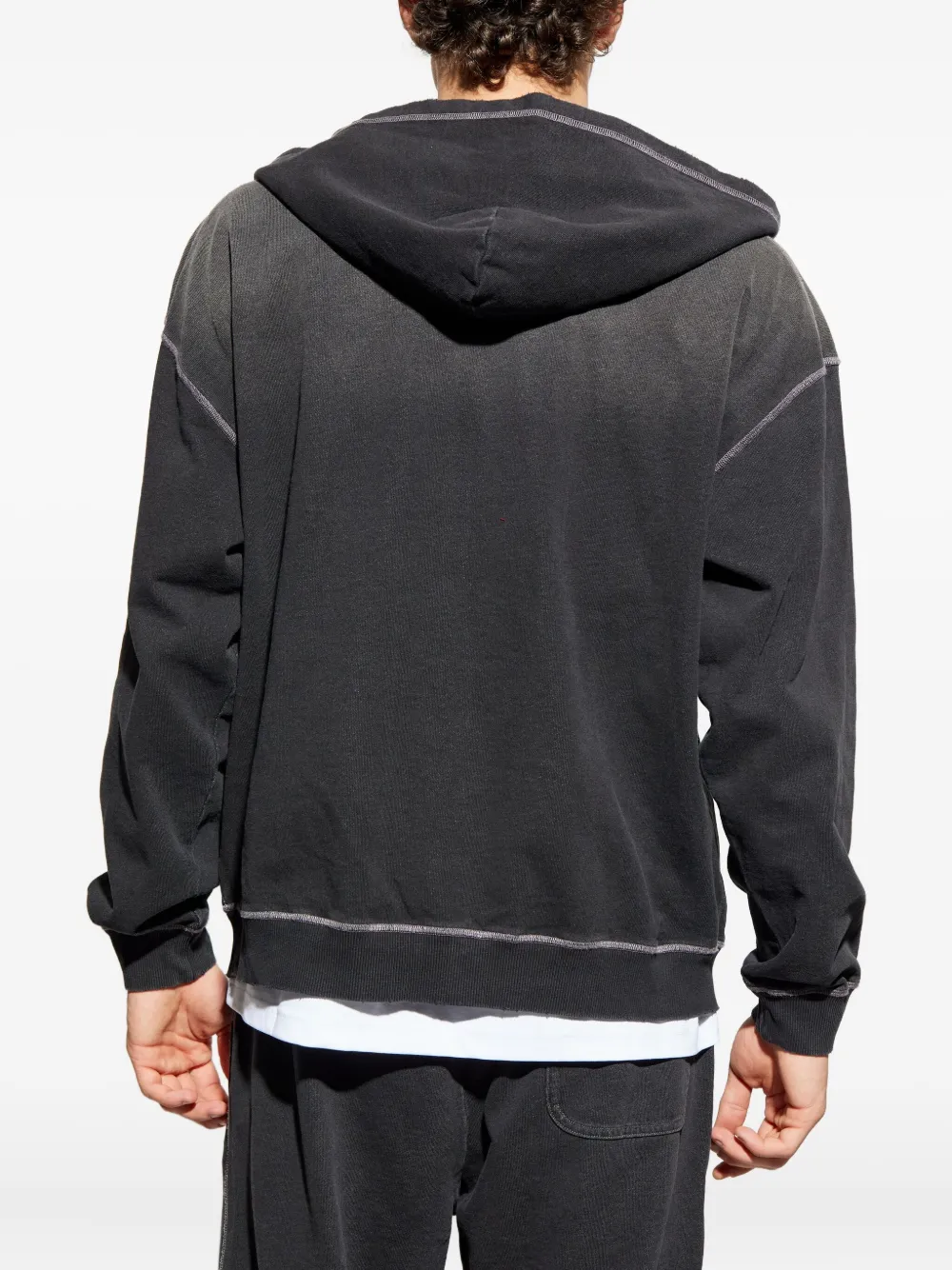 Diesel S-Blaxto hoodie met ritssluiting Grijs
