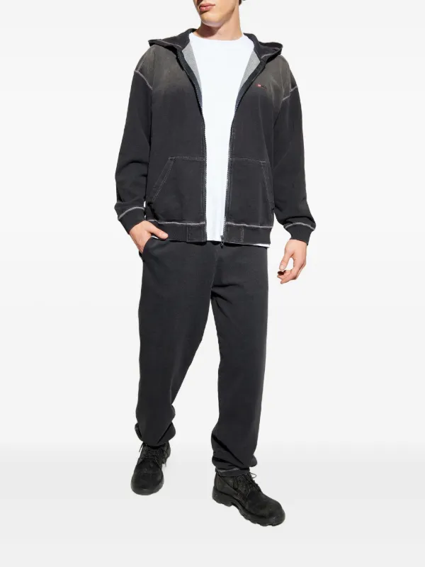 Diesel S-Blaxto zip-fastening Hoodie | Grey | FARFETCH ZA