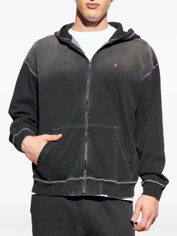 Diesel S-Blaxto zip-fastening Hoodie | Grey | FARFETCH ZA