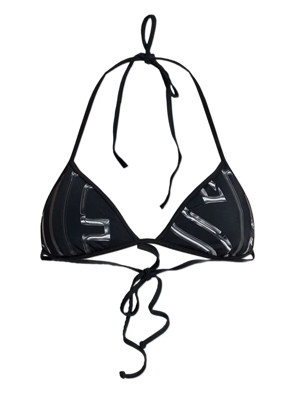 Diesel Tie Detail Kate-d-core Bikini In Black