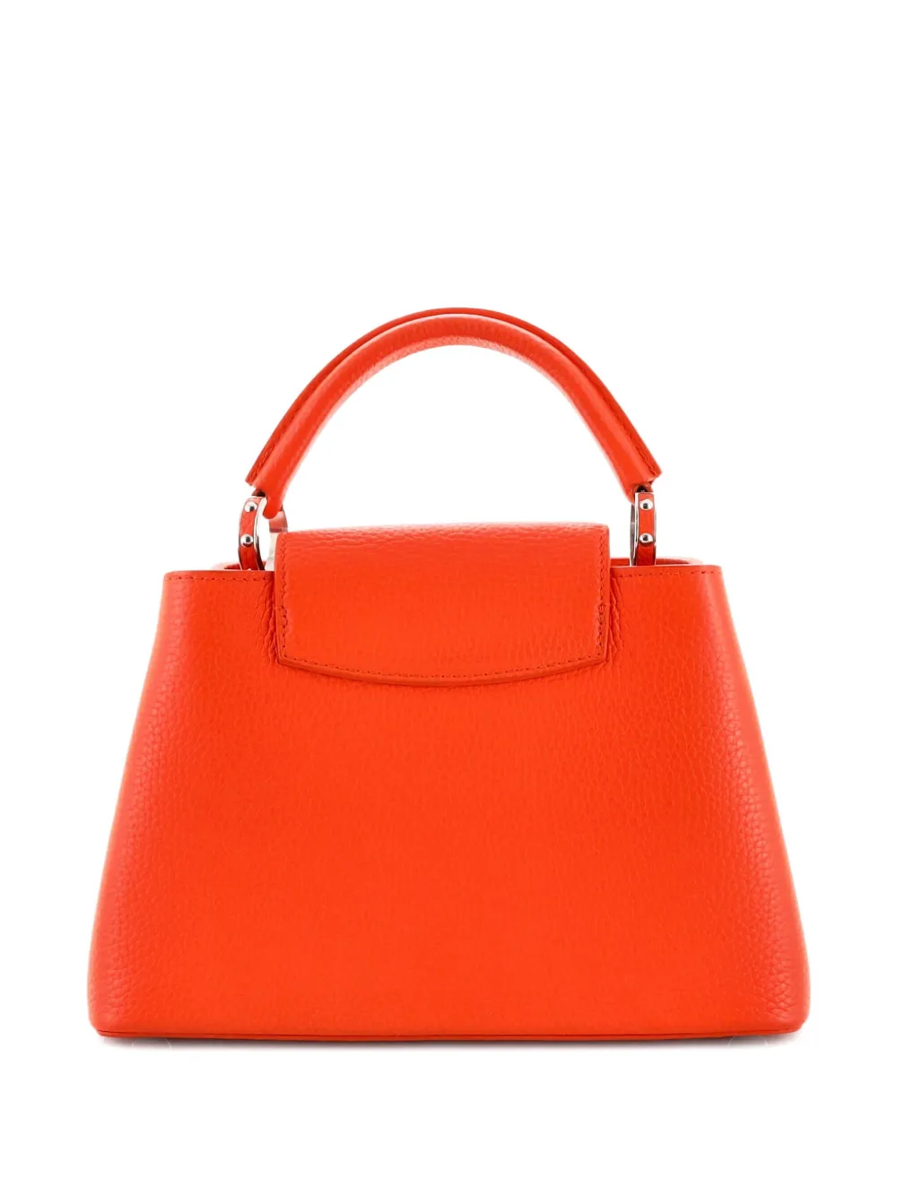 Pre-owned Louis Vuitton Capucines Bag Leather With Whipstitch Strap Bb Satchel