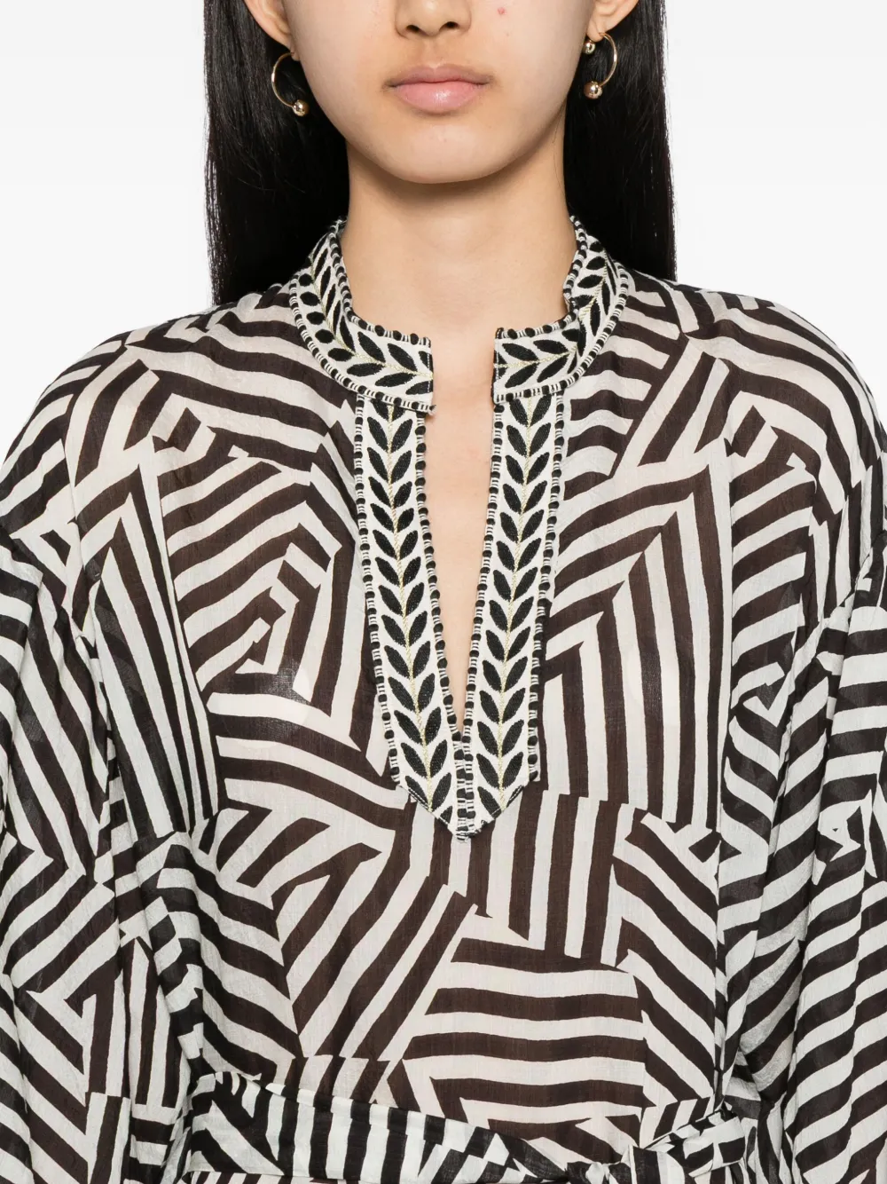 Bambah Geo jurk Zwart